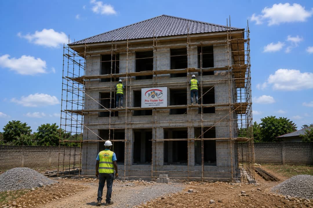 Construction d'une maison à plusieurs niveaux